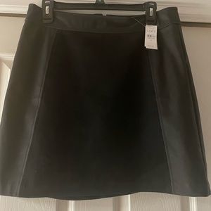 Brand new , tags on. Size 8  Loft skirt. Suede/leather skirt.